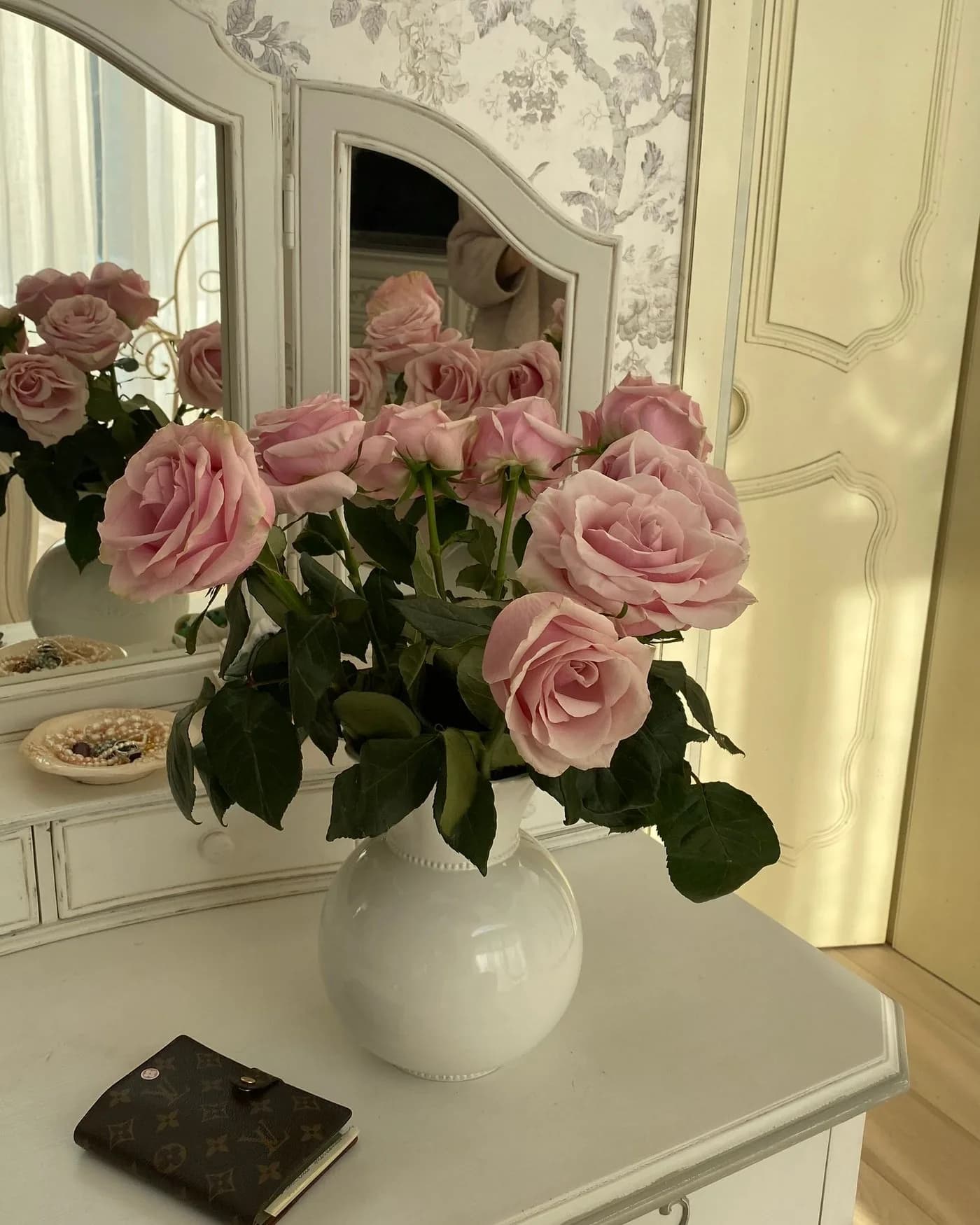 Pink Roses in a Vase 2